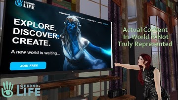 Second Life: The New Login Page on the Second Life Website