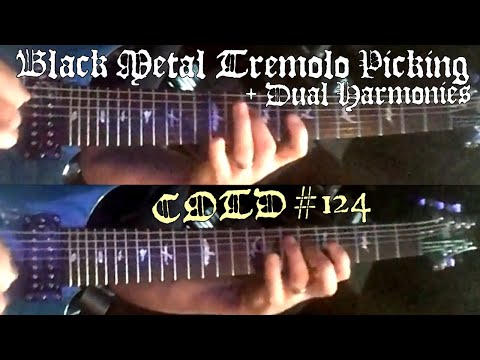Black Metal Tremolo Picking + Dual Harmonies | ShredMentor Challenge of the Day #124