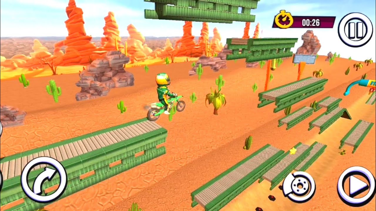 Motocross Trail Bike Racing Bike Stunt Games Walkthrough Gameplay