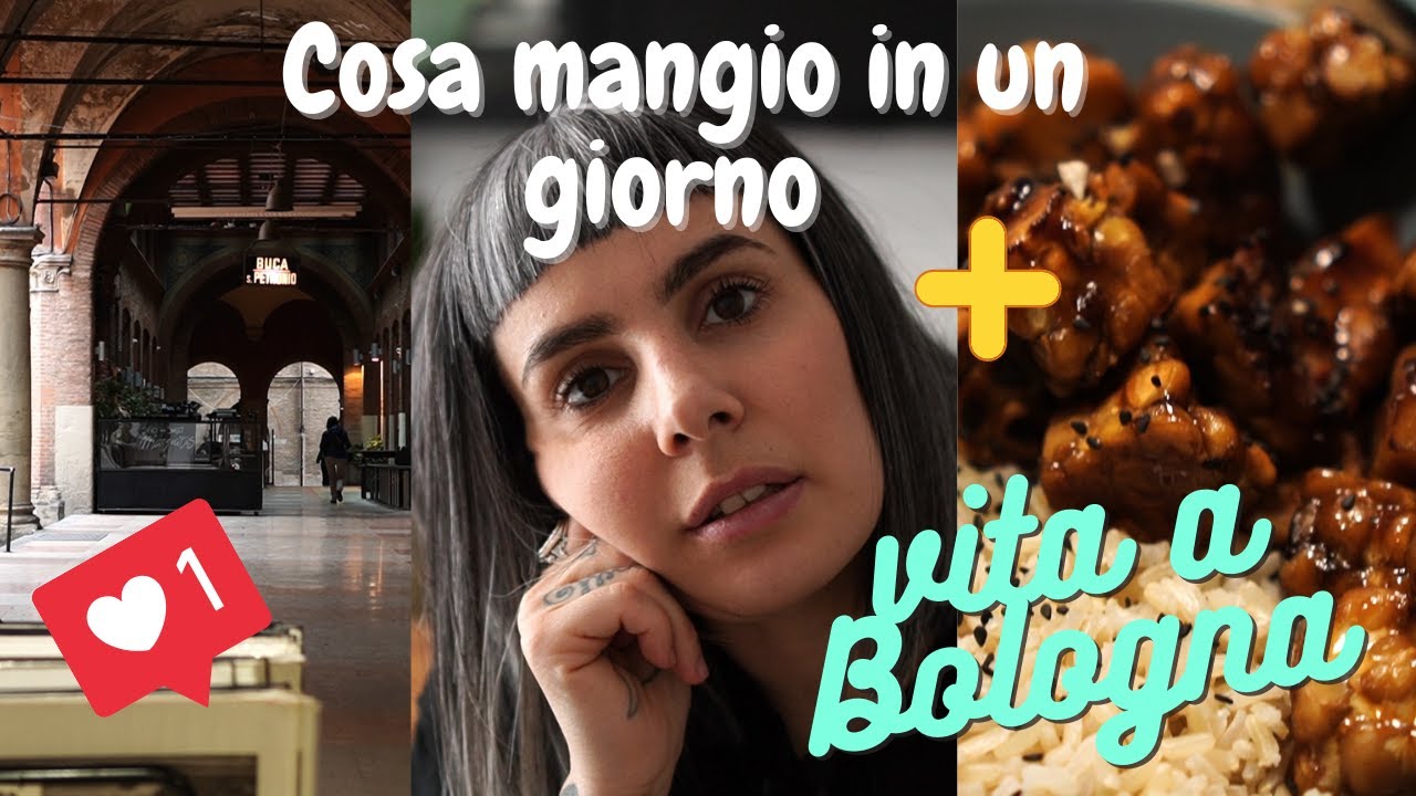 VLOG COSA MANGIO IN UN GIORNO Vegan + VITA QUOTIDIANA A BOLOGNA