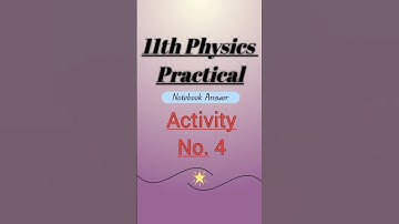 11th Physics Workbook Activity no. 4 | Maharashtra State Board#11th_Physics