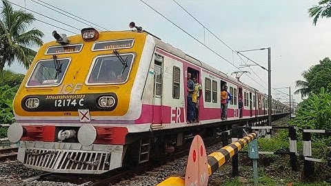 Beautiful Pink Coloured ICF Medha Local Going Deadly at Railgate||Indian Railway||
