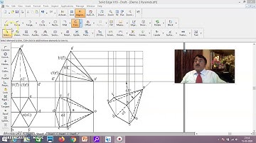 Projection Of Solids- Demo -Problem -15 -Hexagonal Pyramid Cont -Session 9