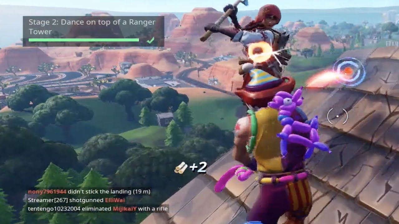 dance on top of a ranger tower week 5 fortnite season 7 challenge - dance challenge fortnite season 7