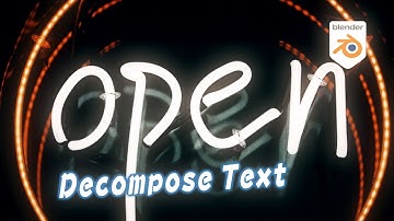 [Tut] Decompose Text Node - Blender Animation Nodes; AN-Fundamental