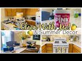 CLEAN WITH ME! MOTIVATIONAL SPEED CLEANING! SUMMER DECOR | I LOVE MY LEMONS! TRYING NEW PRODUCTS!