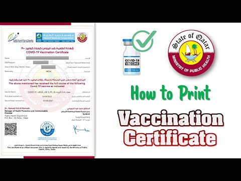 How to view and download the Vaccination Certificate in Qatar