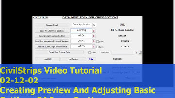 02_12_02 Creating Preview And Adjusting Basic Settings Of Cross Sections