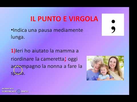 3 Il PUNTO E VIRGOLA  LA PUNTEGGIATURA