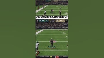 How to throw the game away 101