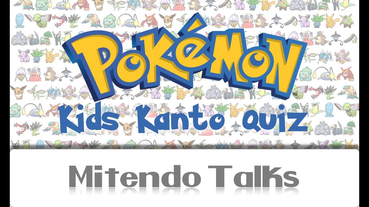 Pokémon Kids Kanto Quiz