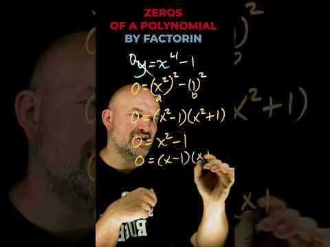 Zeros of a Polynomial by factoring