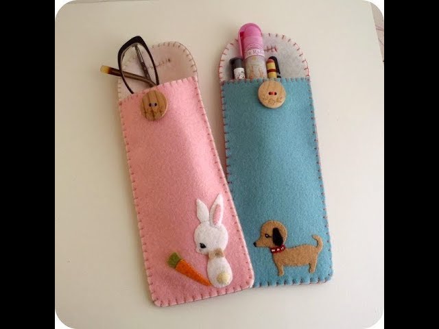 Kreasi Kain Flanel Menjadi Kantong Kacamata Lucu Dan Unik Youtube