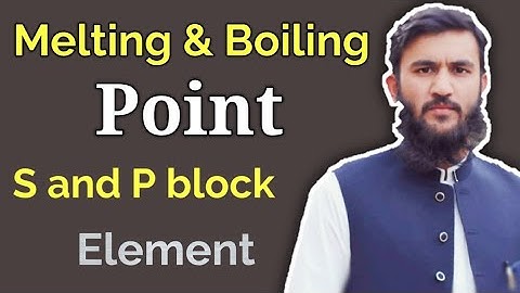 Melting and boiling point of period 3 elements/S and p block elemets/Fsc chemistry/Raheel Ahmad