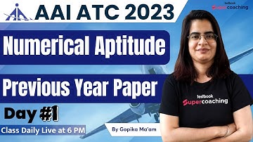 AAI ATC Aptitude Previous Year Question Paper | AAI ATC Aptitude Classes 2023 | By Gopika Ma