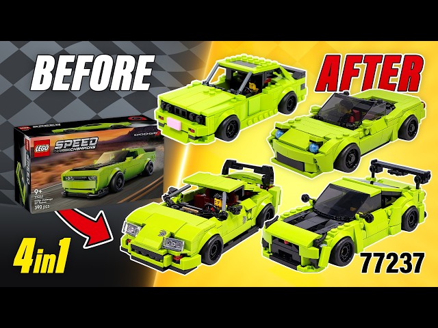4in1 LEGO Speed Champions Dodge Challenger SRT Hellcat MOC's