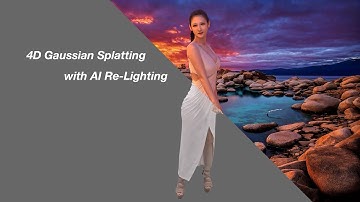 4D Gaussian Splatting with AI based Re-Lighting