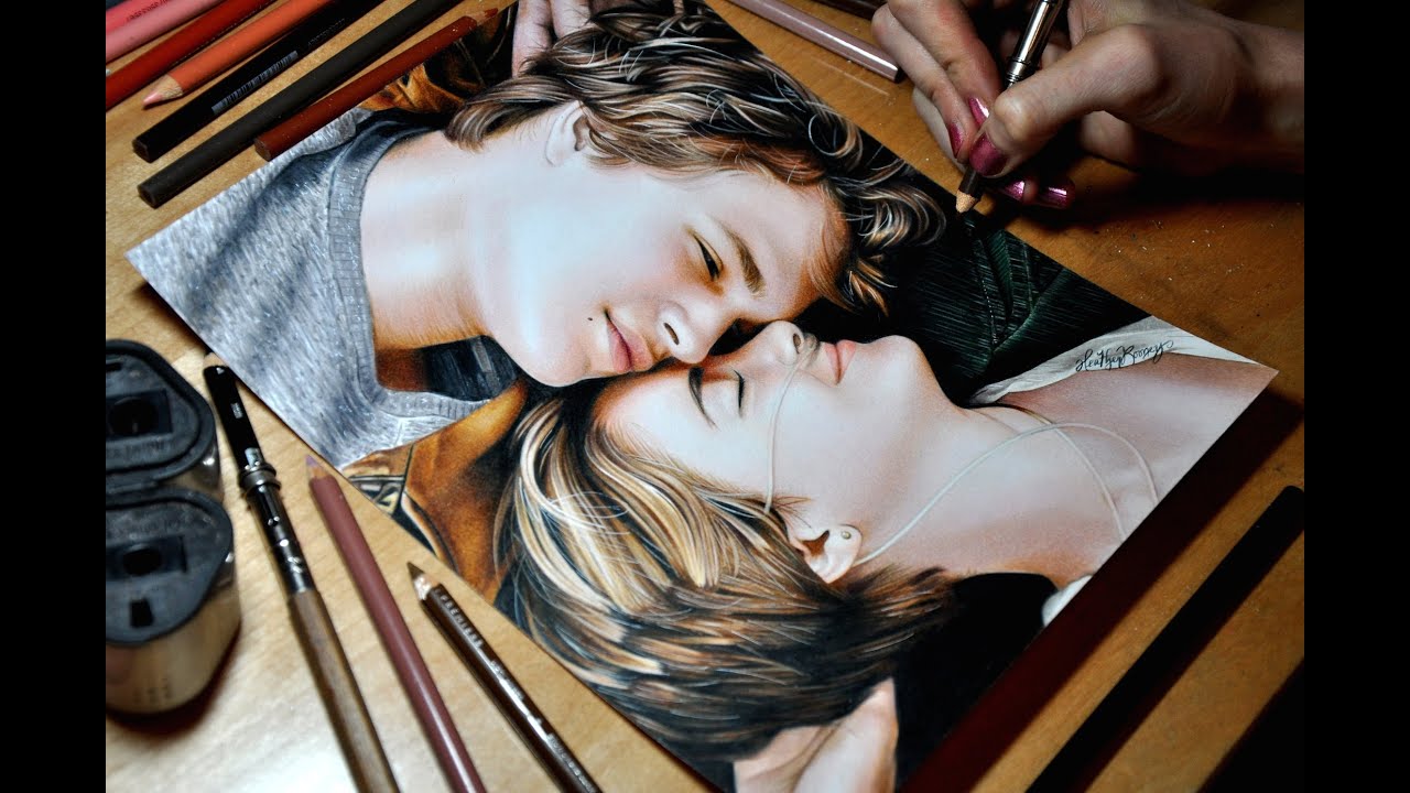 hazel grace and augustus waters drawings