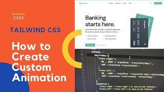 How to Add Custom Animation in Tailwindcss | Learn Tailwindcss | CSS Animation | Creative Design