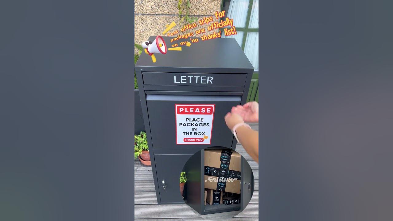 I‘m tired of going to the post office for my packages!! 📦😩 #packagedelivery #smartbox #safedelivery