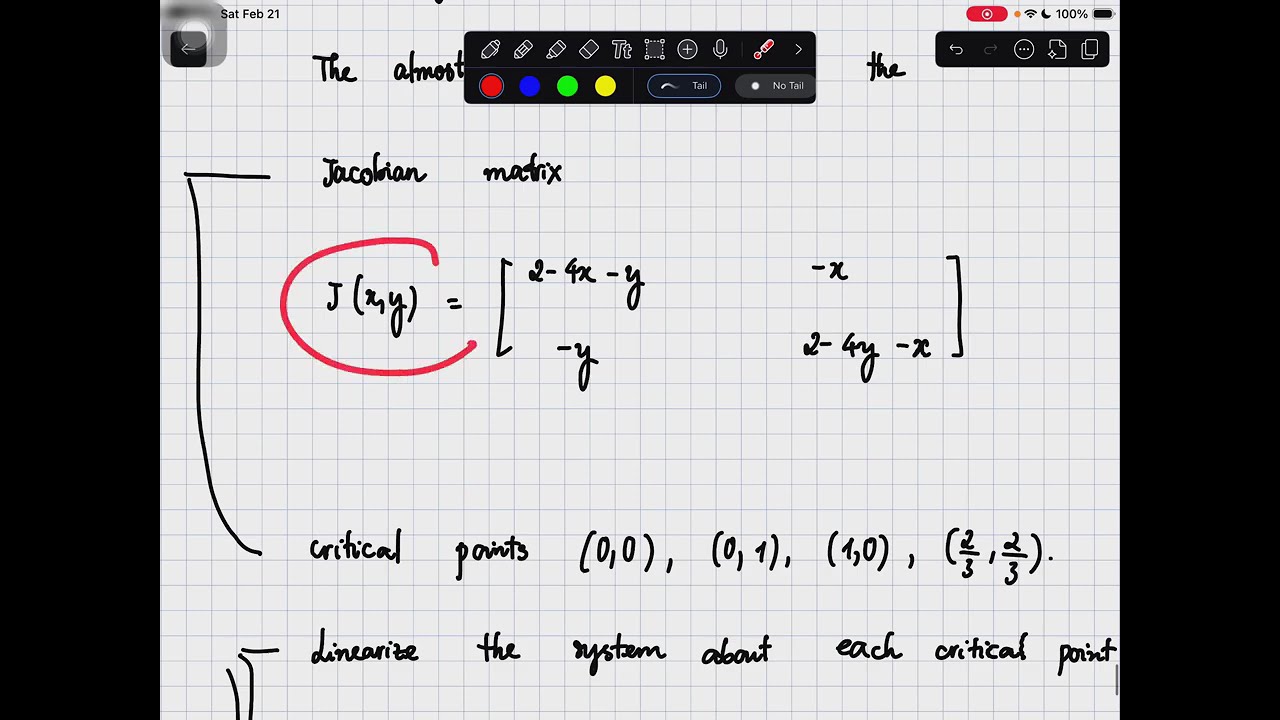 example coexistence at the stable equilibrium: the outcome does not depend on initial conditions