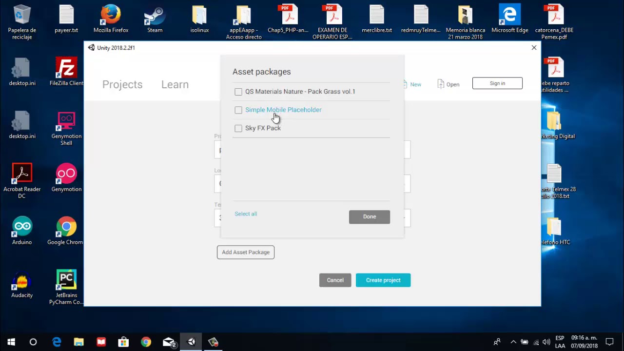 Como crear un nuevo proyecto en Unity 3d - YouTube