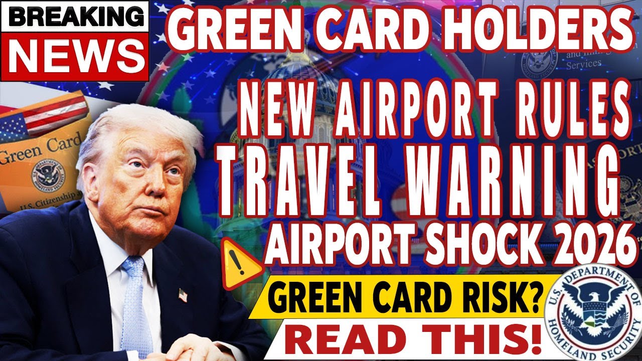 Green Card Travel Shock | New Airport Rules Now Live | What You Must Do