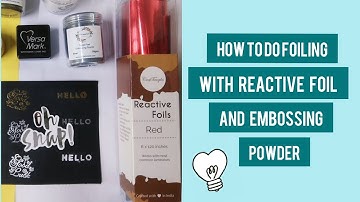 How I do my foiling | reactive foil | embossing powder | easy tip | Foiling process | handmade_picks