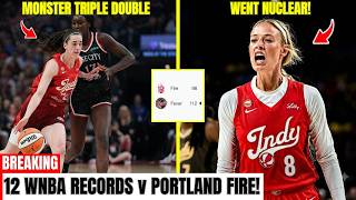 Caitlin Clark & Indiana Fever SMASH 12 WNBA Records vs Portland Fire | Sophie Cunningham Goes OFF!