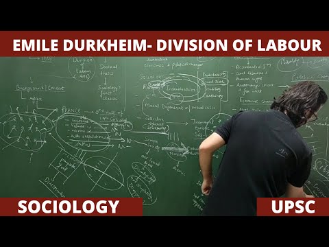 Lec 24: Division of Labour | Emile Durkheim #upsc #sociology #emiledurkheim #net #jrf