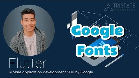 طريقة تغير الخط فى فلاتر | How to change font in flutter