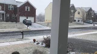 Front yard view of heavy snow from Winter Storm Jayden!