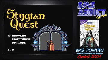 SmsPower Competitions 2024 - Coding - Stygian Quest Démo - 60hz-60fps - Full Run - Sans Commentaire