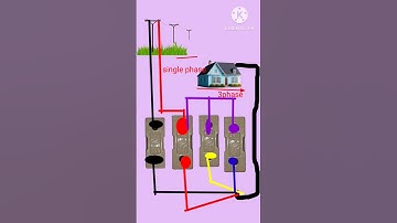Single phase line convert to 3phase #electrical #wiringdiagram#youtubeshorts #shortfeed #shorts