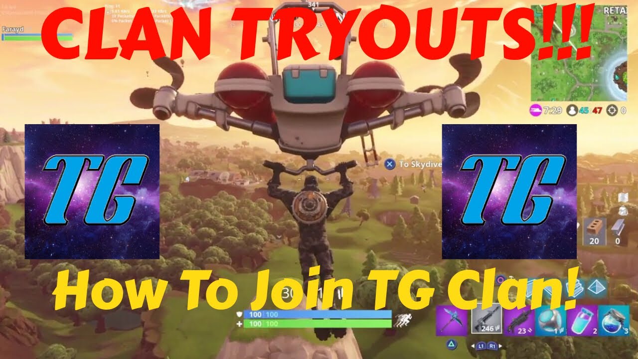 how to join tg clan fortnite clan recruitment tryouts - fortnite clan recruitment discord servers