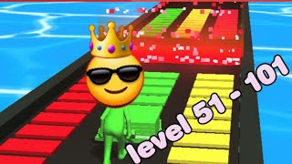 Stack colors Gameplay | level 51 to 101 | FUNNIEST AND RELAXING GAME EVER | Record maker
