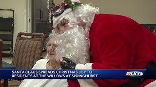 Santa spreads Christmas cheer at seniors living home in Louisville