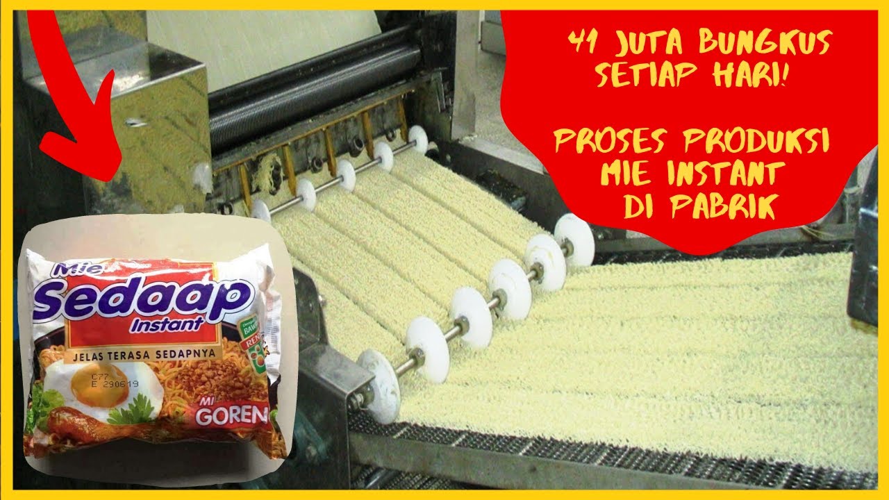 Proses Produksi Mie Instant di Pabrik