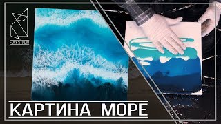 Картина «море» из эпоксидной смолы