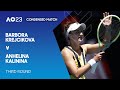 Barbora Krejcikova v Anhelina Kalinina Condensed Match | Australian Open 2023 Third Round