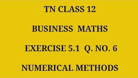 TN 12th Business maths chapter 5 exercise 5.1 question number 6