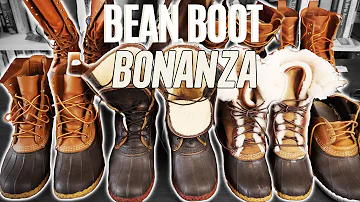 LL Bean boots being tested for waterproof performance in real conditions