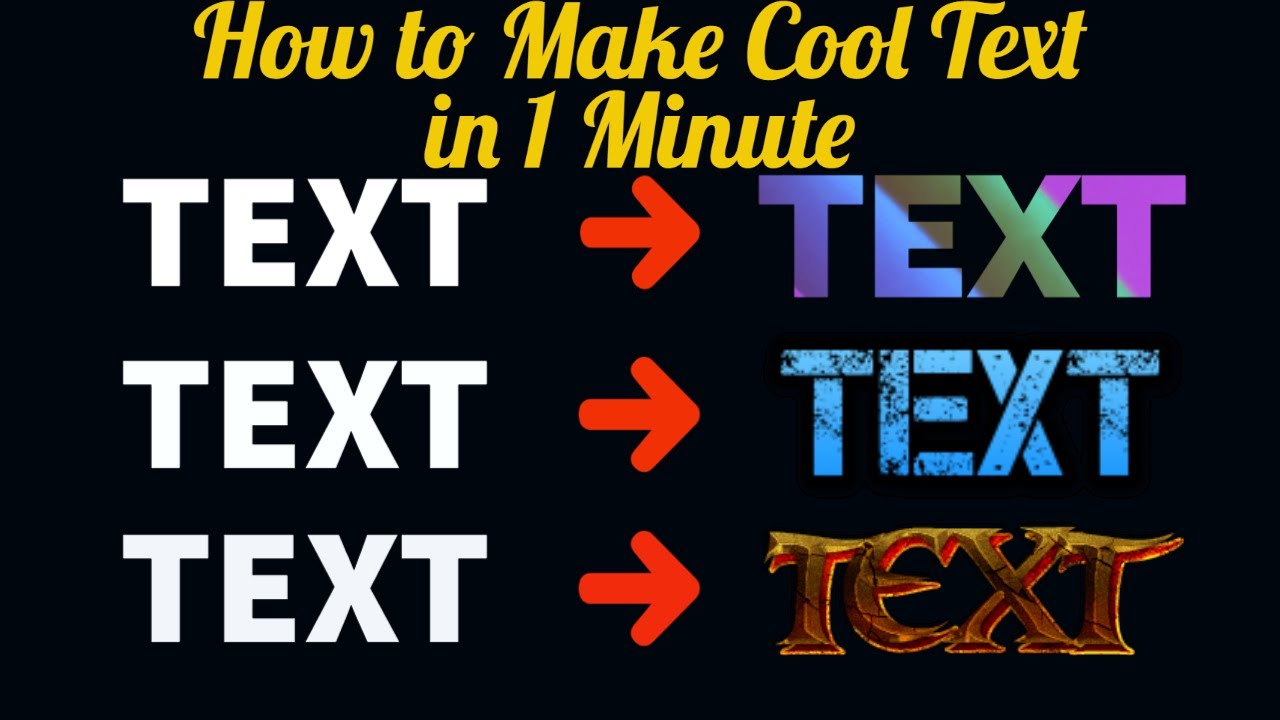 How to make Stylish Text Online in 1 Minute. - YouTube