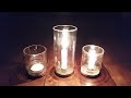 Glass jar candle holders