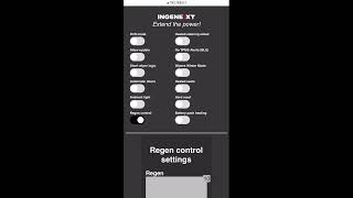 New features adjustable regen and hard reset