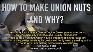 Thumbnail for HOW TO MAKE UNION NUTS AND WHY?
