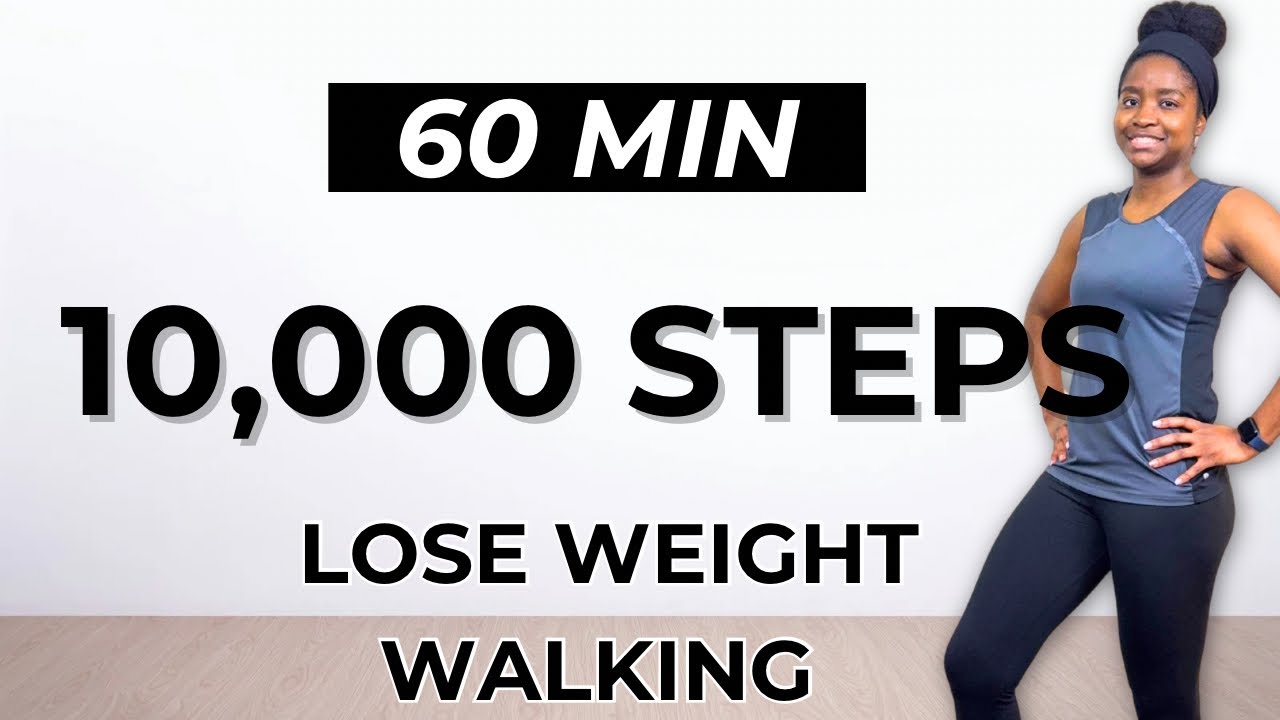 60 MIN FAST WALKING | 10,000 Steps Burn Calories & Lose Weight Fast | 120000 Steps in 20 Days 