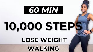 60 MIN FAST WALKING | 10,000 Steps Burn Calories & Lose Weight Fast | 120000 Steps in 20 Days 