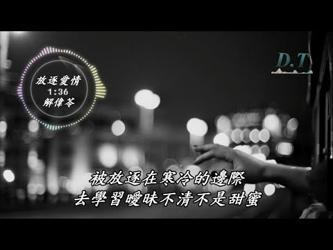 放逐愛情--解偉苓 動態歌詞 Lyrics『愛你的心忘了上鎖 傻傻讓愛變成一種折磨』【D.T】推薦聆聽歌曲