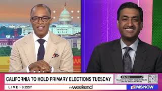 Ro Khanna on MS NOW's The Weekend with with Jackie Alemany, Jonathan Capehart, and Eugene Daniels